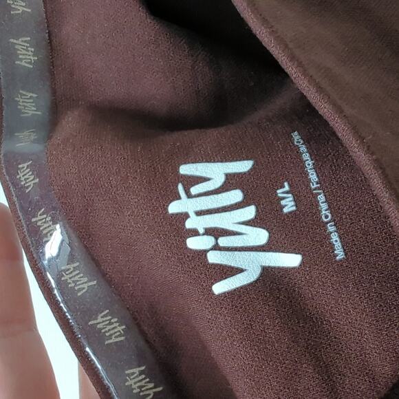 Yitty Lizzo Womens 2-Pc Shapewear NWOT Chocolate Brown High Rise Longline Ba M/L - Picture 2 of 6